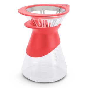 FUIRE KIT Para CAFÉ – DECANTADOR + PORTAFILTRO + FILTROS (50U.) – ROJO