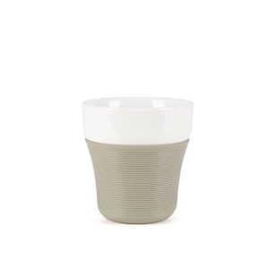 VASO De PORCELANA CON PROTECCIÓN TÉRMICA 50ml X 2u. – Gris